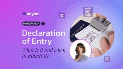 Declaration of Entry into Spain (Declaración de Entrada): what is it