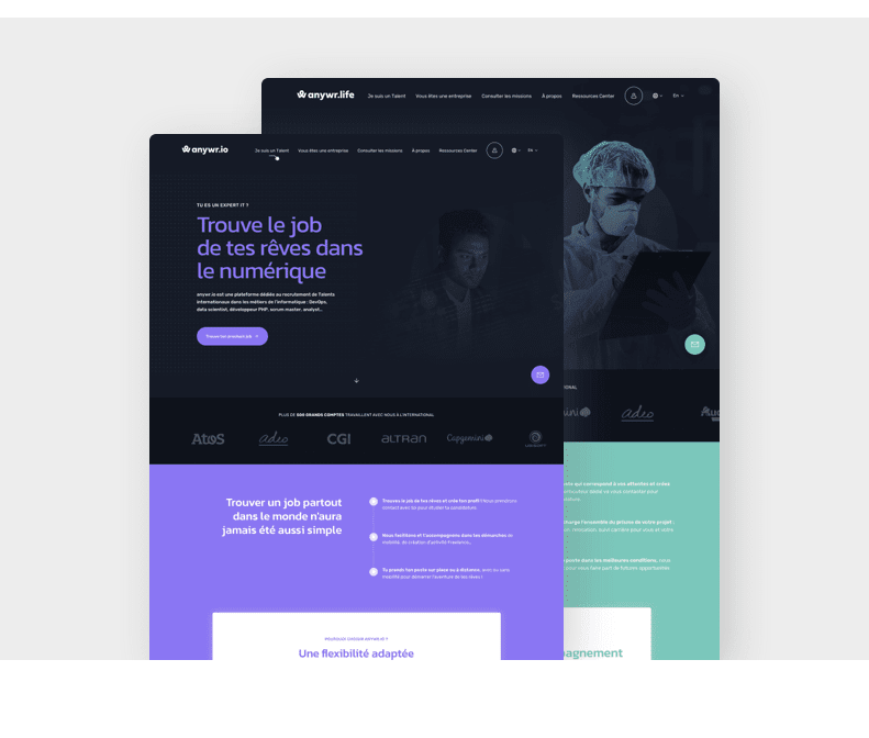 Plateformes mise en avant de vos offres emploi/missions et de recherche talents